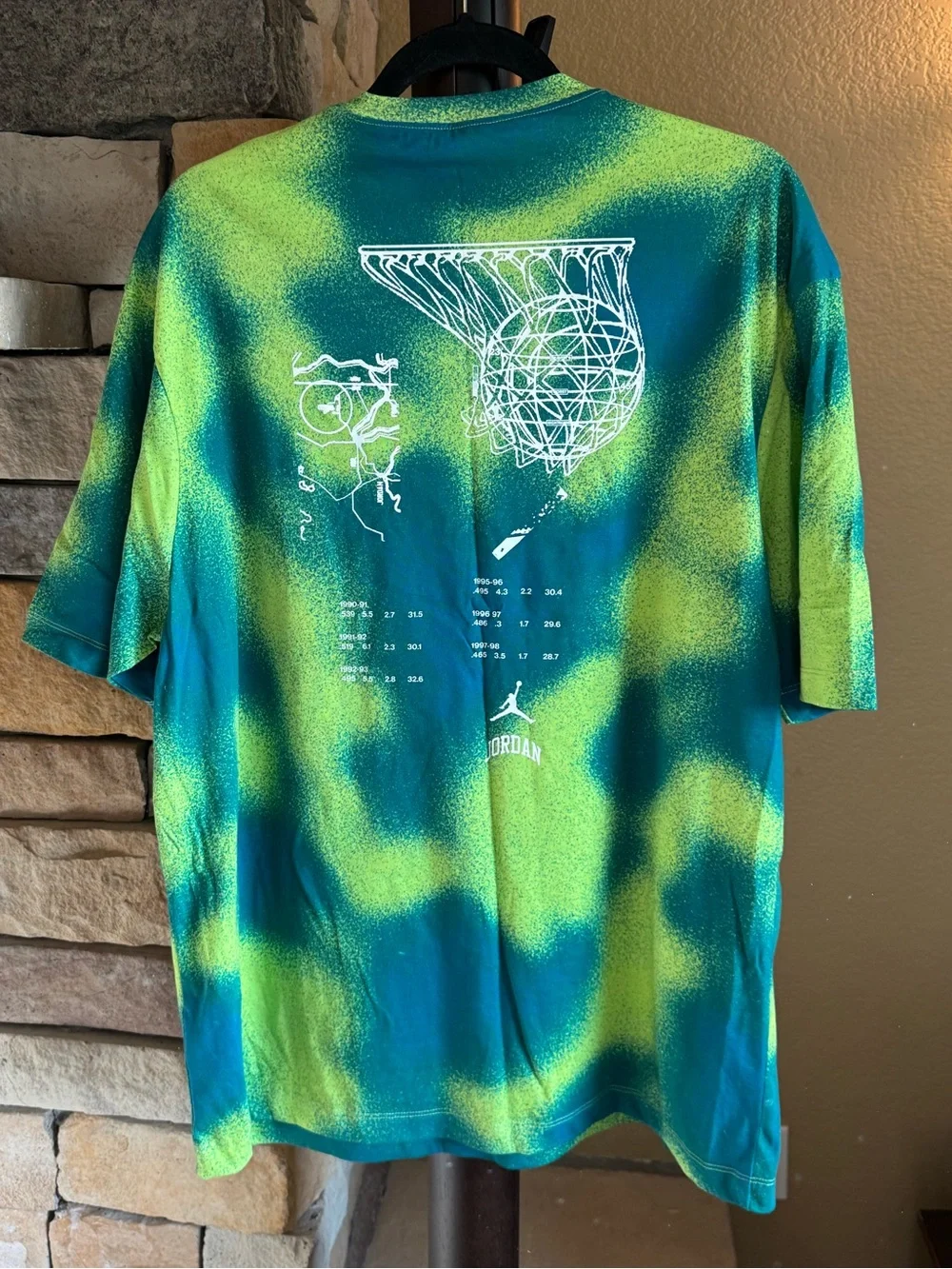 Jordan‎ Green Teal Graphic Tee nwt